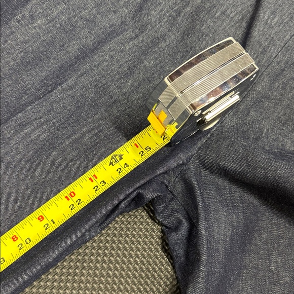 Anna Mason London Denim Flare pants, culotte style size 10, like new - Picture 9 of 9